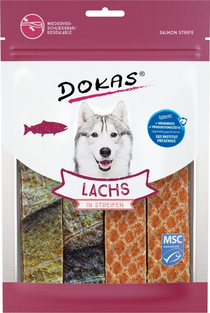 8x 100 gr Dokas Lachs in Streifen 8x 100 gr Dokas Lachs in Streifen