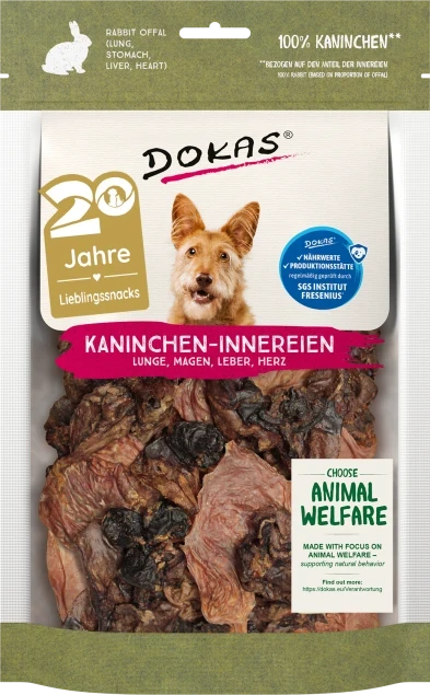 7x 100 gr Dokas Kaninchen-Innereien 7x 100 gr Dokas Kaninchen-Innereien