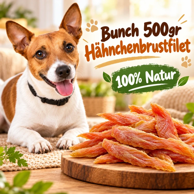 Bunch Hähnchenbrustfilet 500 gr - 100% Natur Hundesnack