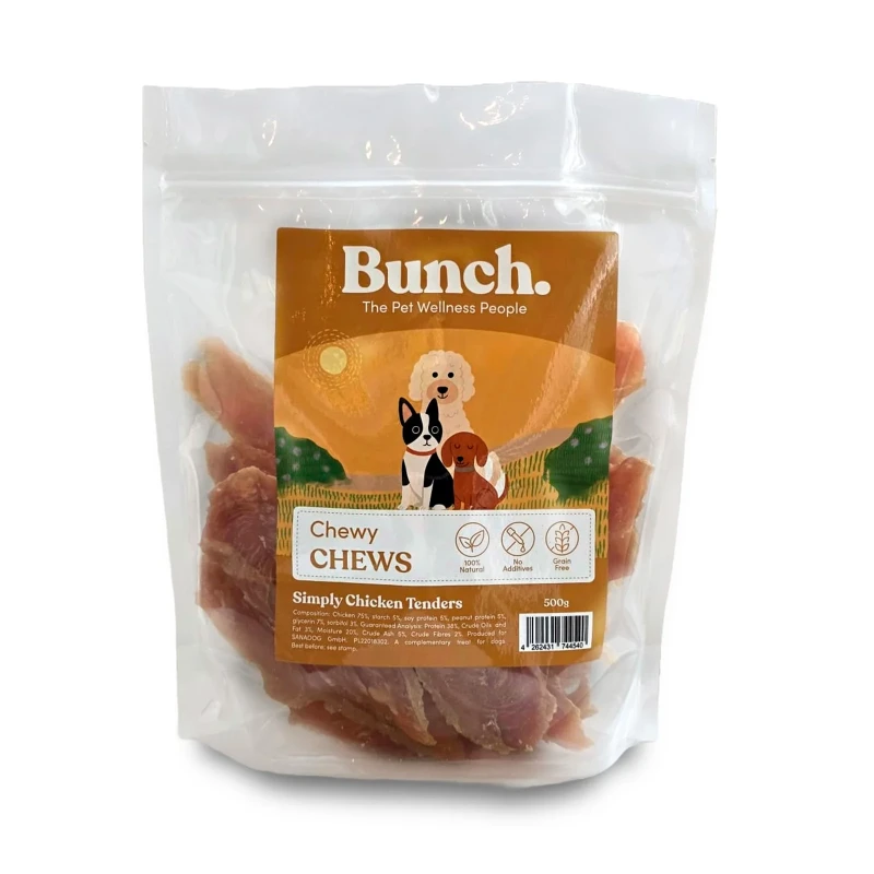 Bunch Hähnchenbrustfilet 500 gr - 100% Natur Hundesnack